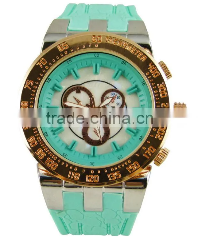 Guang zhou YB current watch silicone band alloy case wholesale watches