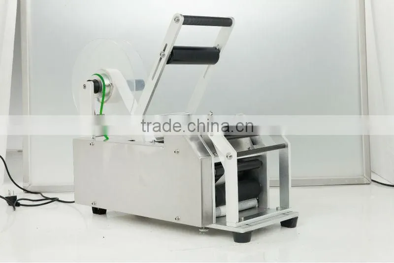 MT-50 manual bottle label sticking machine