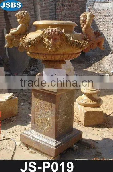Hand Carved Marble Planter JS-P003Y