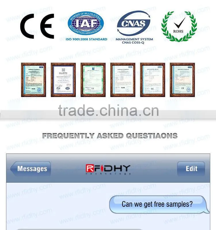 Customized long distance rfid prelam 13.56mhz rfid card inlay
