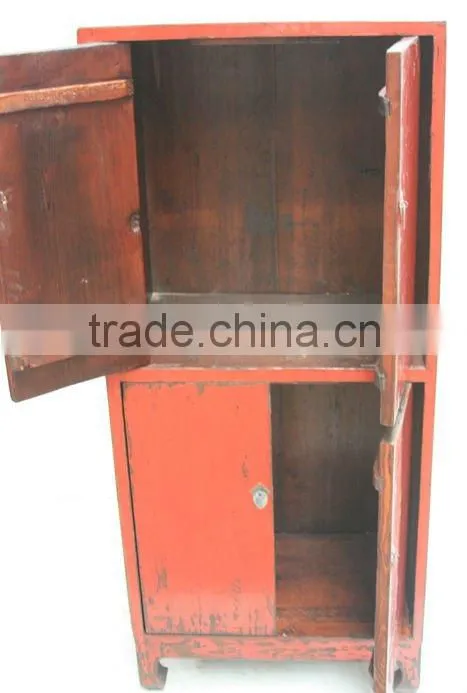 Red antique FOur Door cabinet