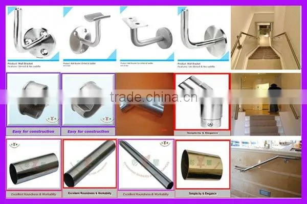 stainless steel wall mounted handrail bracket