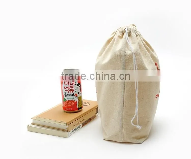 Factory direct! 2016 new customized cotton duster bag drawstring bag