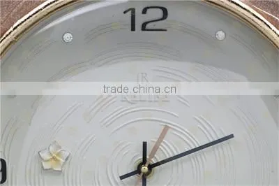 3D Relief flower Art Hanging Clock for home decor clock wall clock