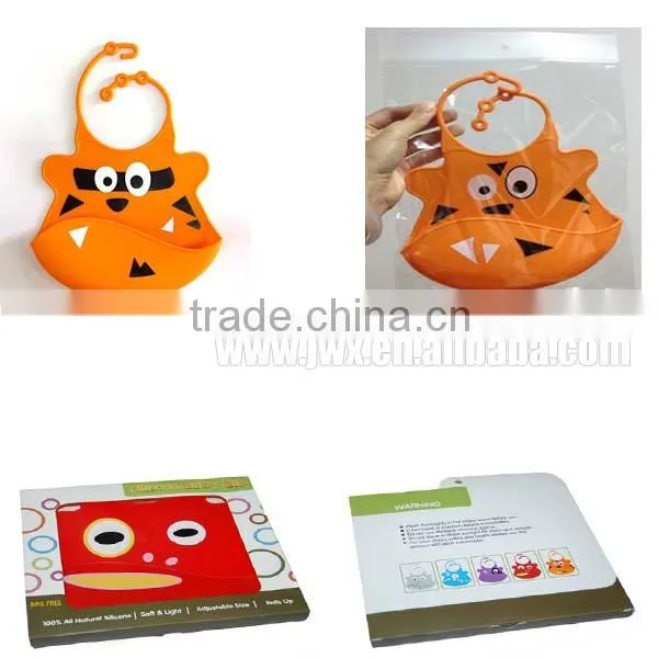 2015 newly FDA food grade light and colorful silicone baby bibs baby teether party dresses bandana drool bibs