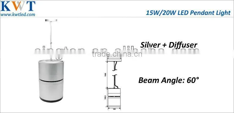 single head high cri CITIZEN COB 20W led pendant light