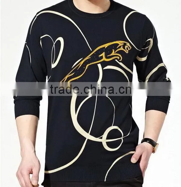 Design new products printing stylish v neck men t-shirt