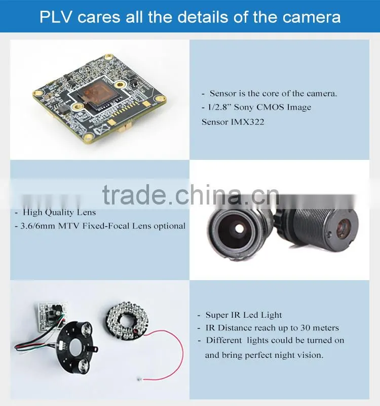 PLV best selling cmos home security kamera 1080p infrared bullet 2.0 mp hd cctv camera