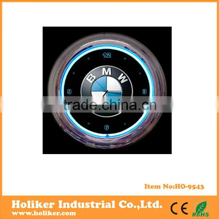 Decorative plastic neon light clock