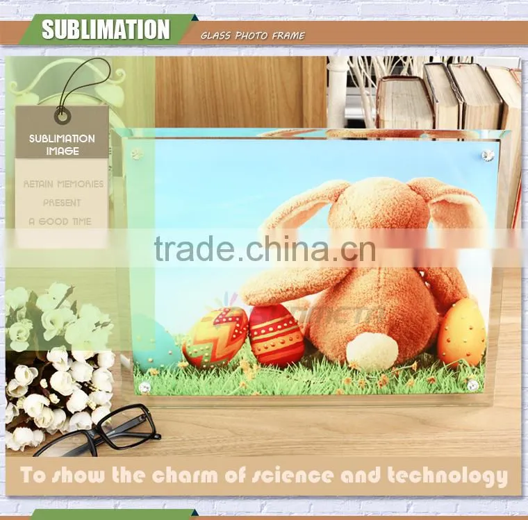 Sunmeta factory directly high quality blank sublimation glass photo frame BL-13