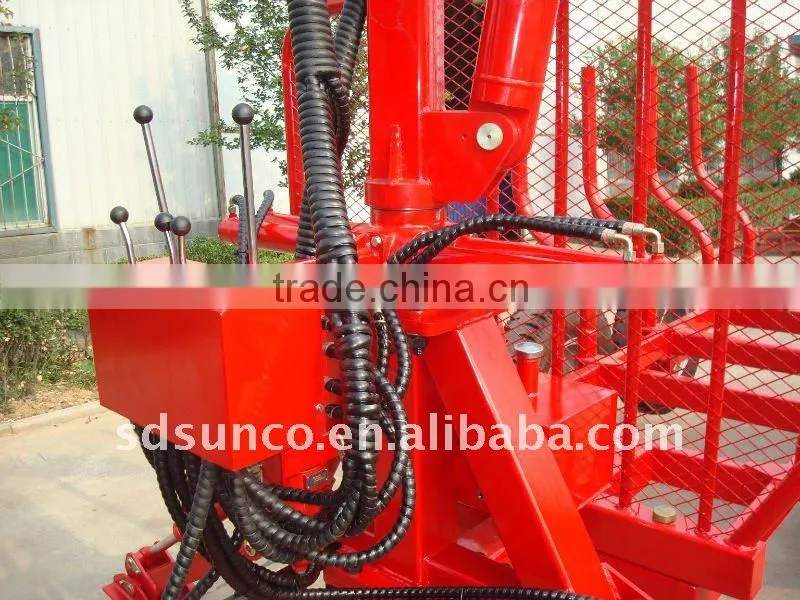 log loader with trailer, tractor log grapple,Forestry Trailer with crane(Grapple)