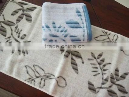 hot sales cotton velour bamboo fibre embroidery design fancy hand towels