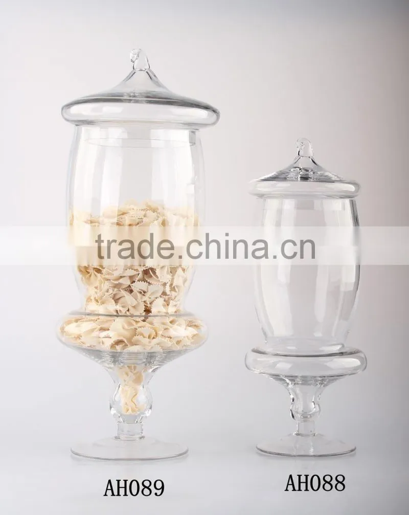 China factory Clear Glass Apothecary Food Jars