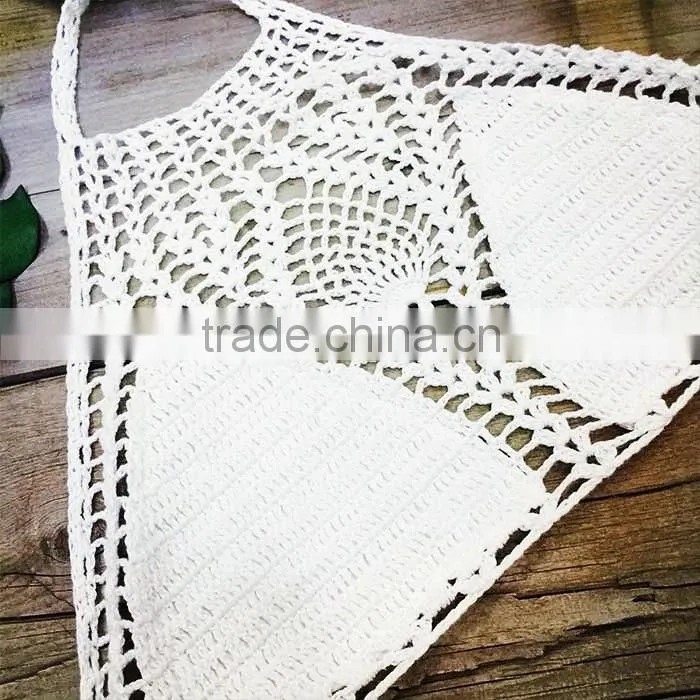 Black White Crochet Bikini Swimwear,Sexy Ladies Beach Bikini