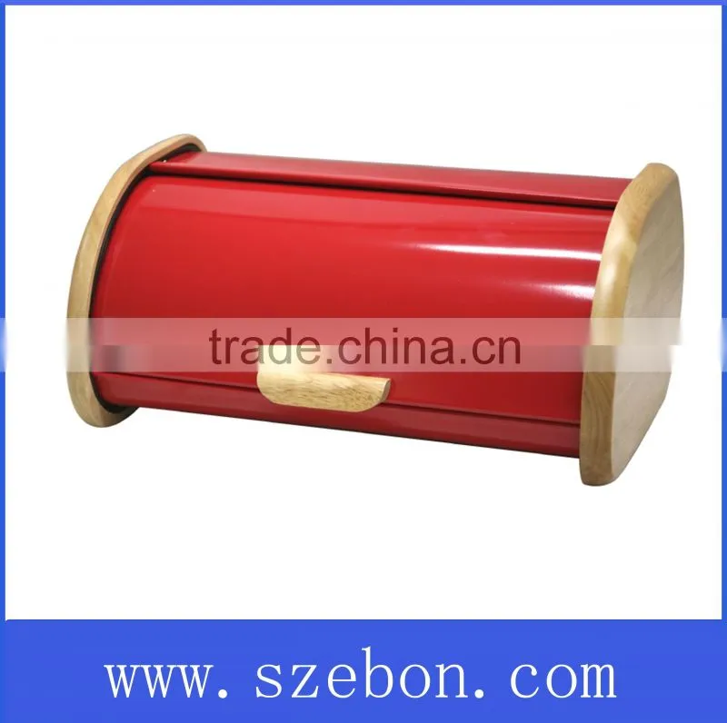 High quality color painting stainless steel bread bin