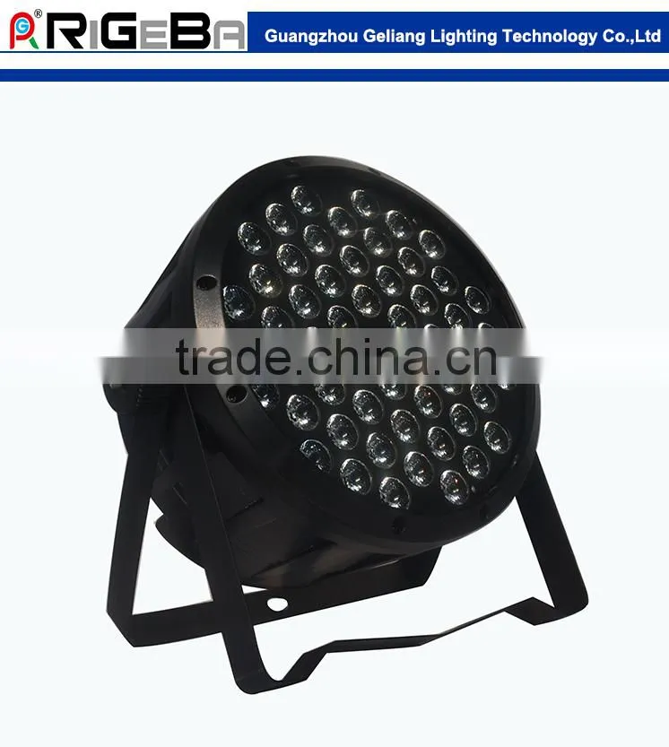 2015 cheap LED Par 64 54led*1w rgbw dmx stage mini flat par light /flat par can