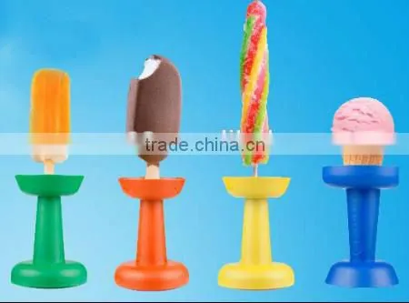 NEW No Drip kids Popsicle Ice Cream Cone Holder Universal Food Holder