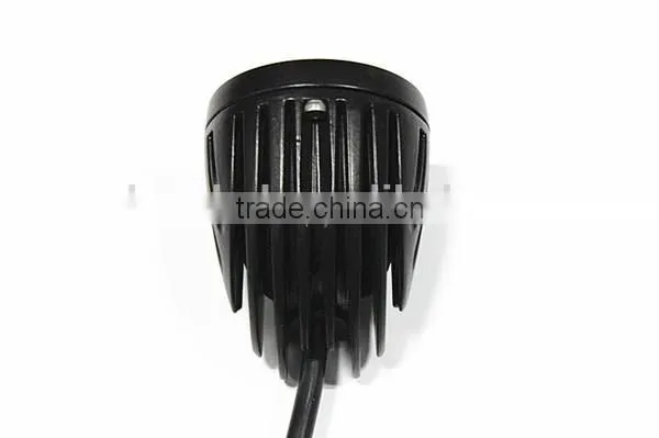Round 10W LED Work Light 2 Inch 10 Watt Black LED Mini Auxiliary Work Light For Motorcycle car 4X4 Offroad