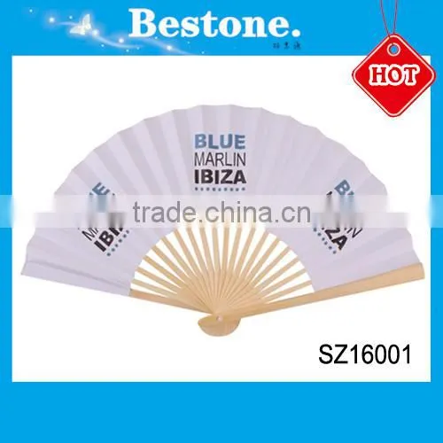 Hot sale popular souvenir wooden fold hand fan