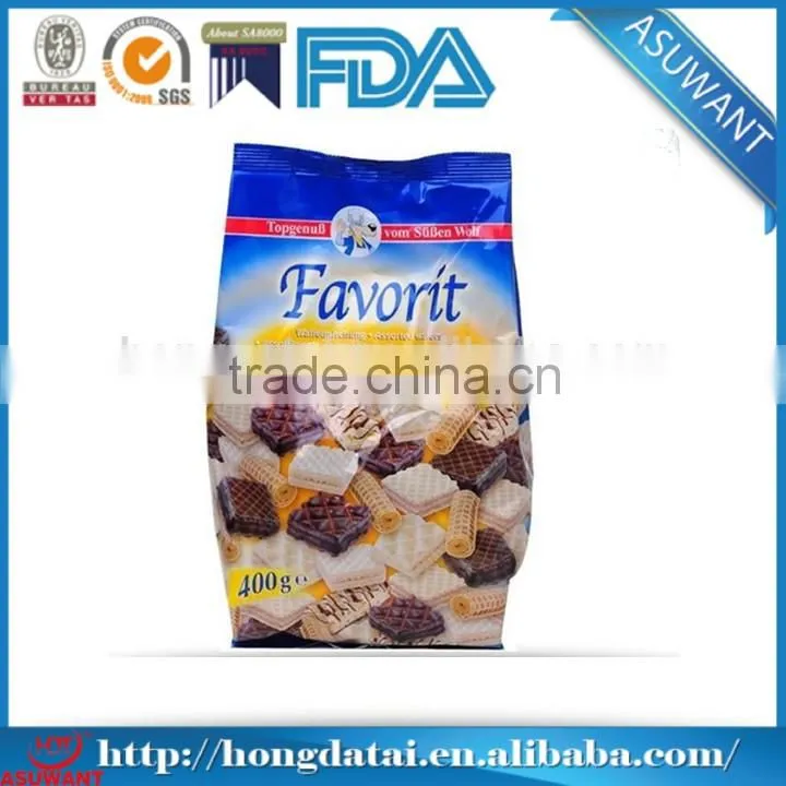 Eco-friendly cookie biodegradable foil wrapped food packing bag