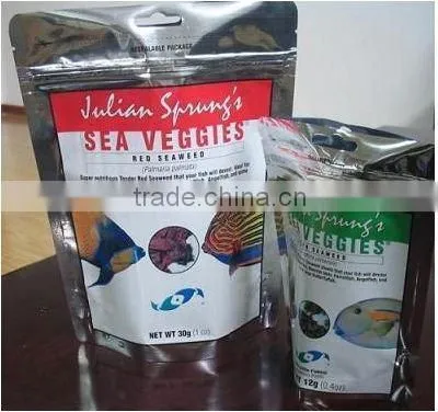 stand up aluminium foil fish bait/lures bag for fishing