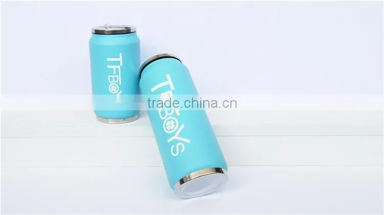Double Wall Insulated Stainless Steel Thermos Cola Can