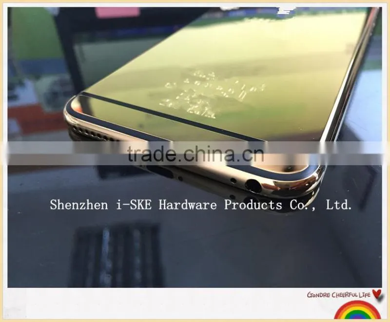 Mirror Gold back Housing for iPhone 6 plus , Deep Engrave Back Housing for iPhone