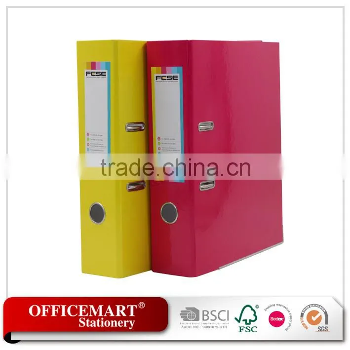 stationery eco-friendly coated paper box lever arch file
