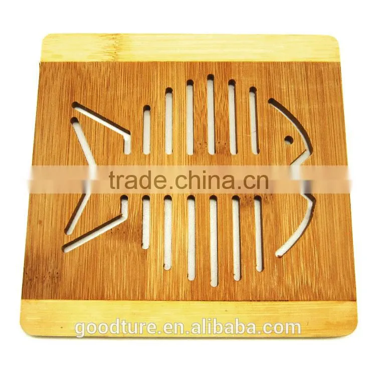 Fish Skeleton Bamboo Placemat Table Mat Coaster Handmade Mats And Pads