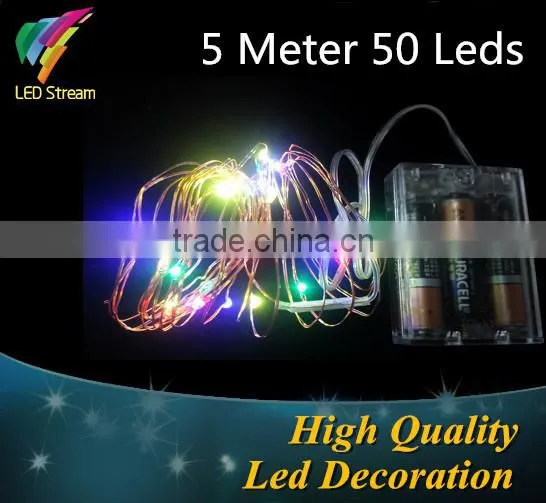 5M 50 leds Green starry string lights