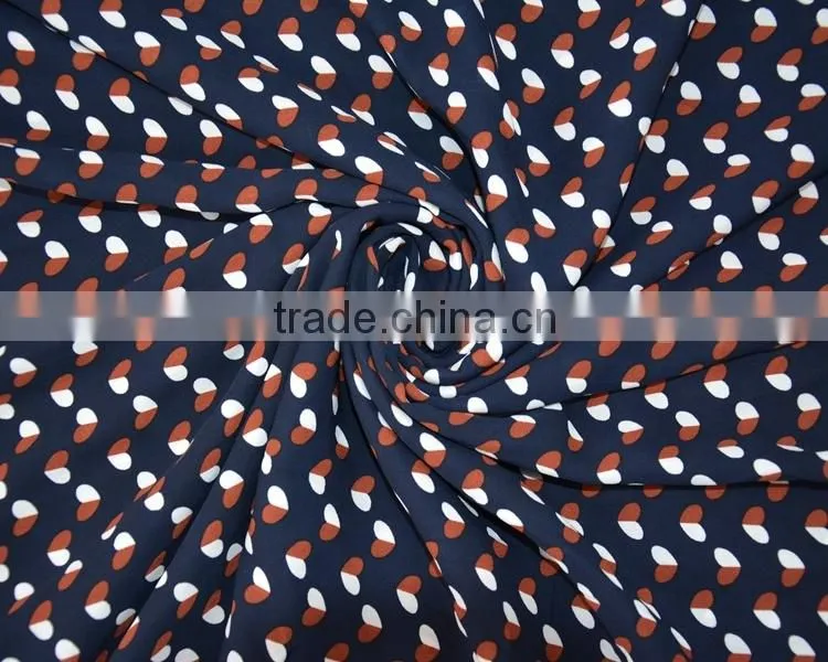 Jiufan Textile New Style Woven Fabric Supplier 100% Polyester Printed Georgette Fabric