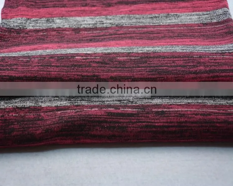 Jiufan Textile Knitting Yarn Dyed Hacci Fabric High Quality TR Span Fabric Manufacturer in Shaoxing