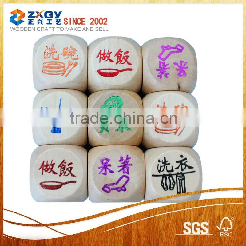 wooden tradition dice