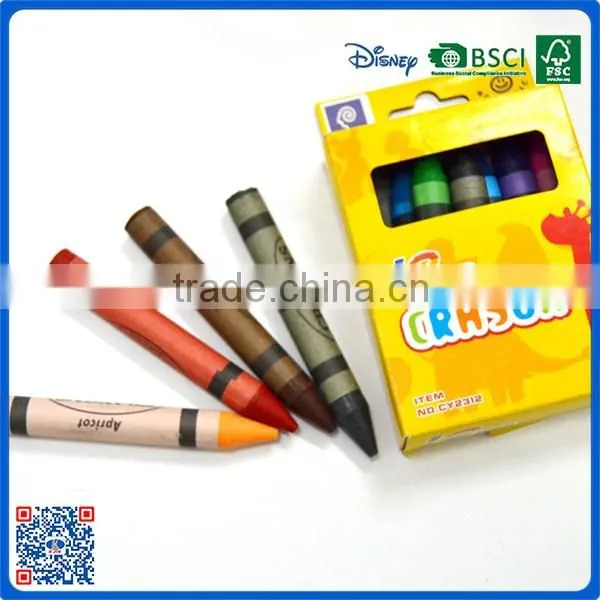 2016 wholesale personalized 12 colors crayon for school students with from China