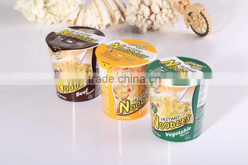 Private Label Bag quick Instant Noodles Soup / OEM Cup Instant Noodles Ramen / Halal Instant Food