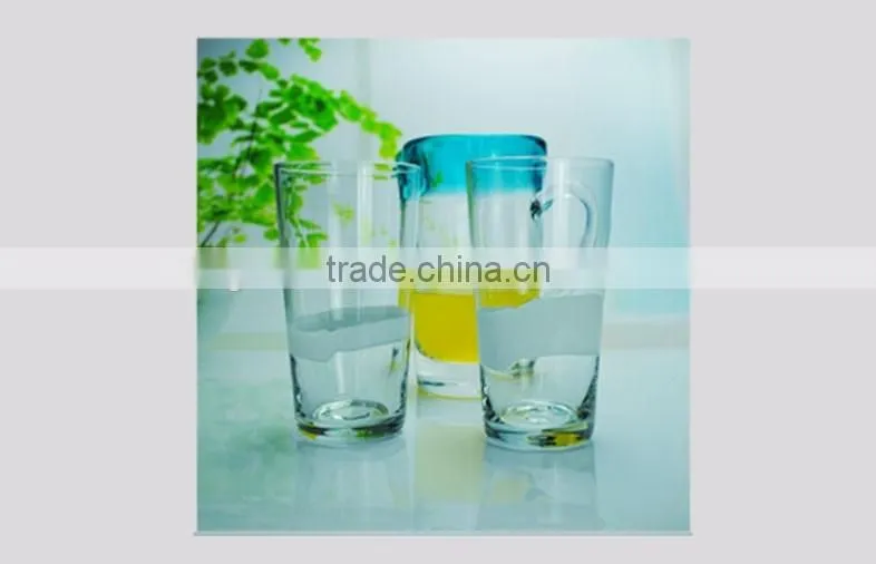 600ml Manufactury customized clear milk glass cup