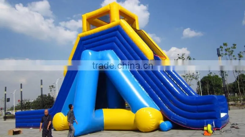 Lanqu high quality inflatable big water slide for sale