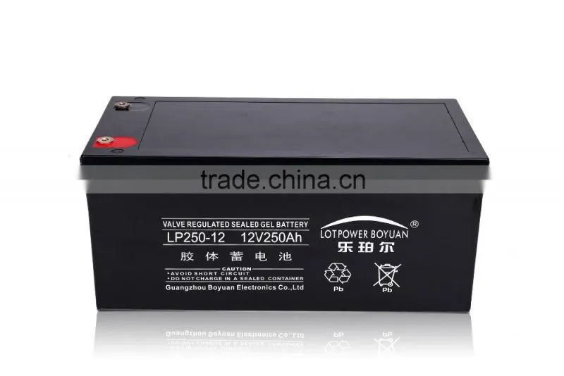 High discharge rate 12v 250ah Eps Vrla Battery