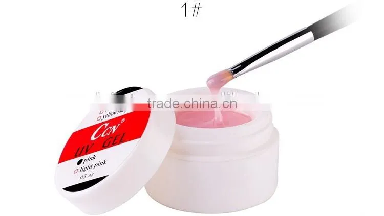 Pro CCN quality product factory uv gel nails Clear Pink White Yellowish UV Gel Builder 1Kg Nail Art Tips Design High Quality