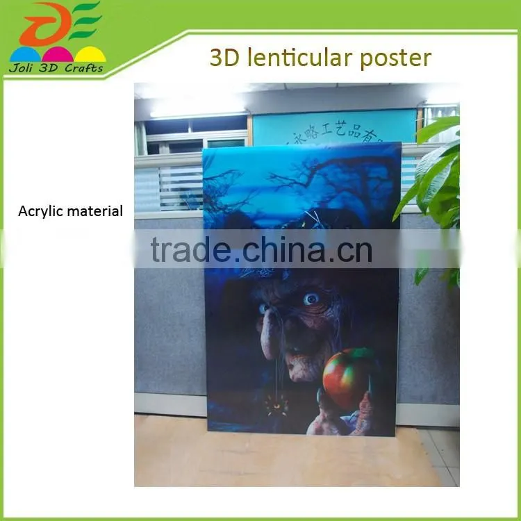 custom wholesale 3d lenticular advertising poster stands for retail store