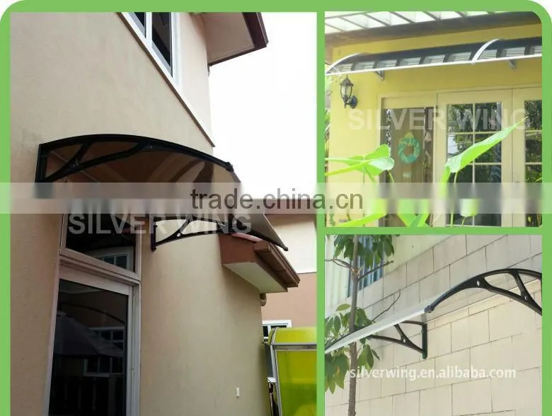 Hot sale Elegant shade DIY polycarbonate durable canopy for door or window