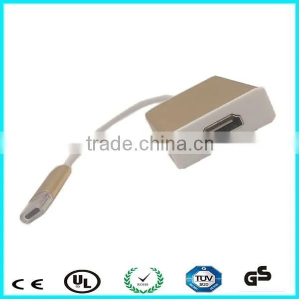 Support 1080 P hdmi to usb c 3.1 cable adapter for HDTV