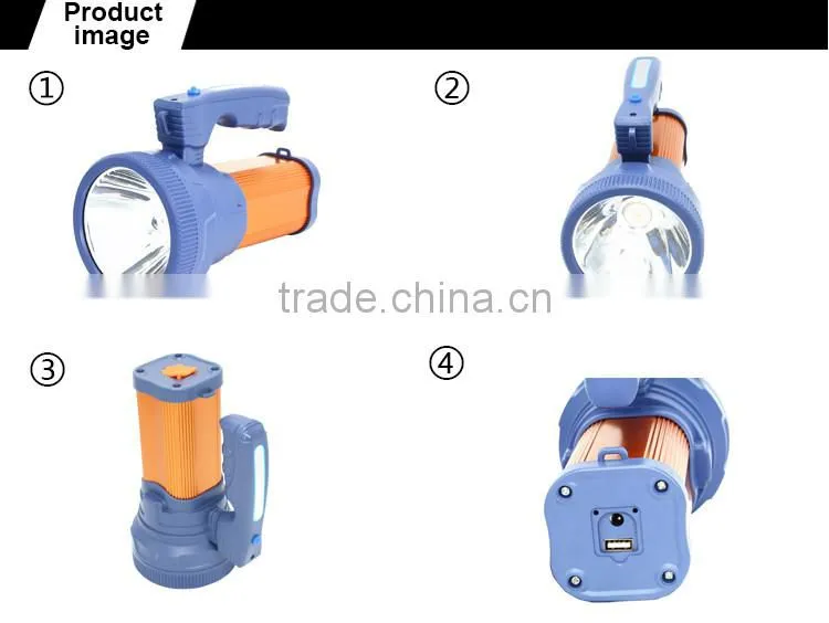 High quality new hot sale outdoor searchlight led with USB charger port