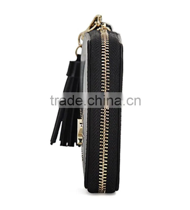 Japanese fancy cat short style cute wallet in black color