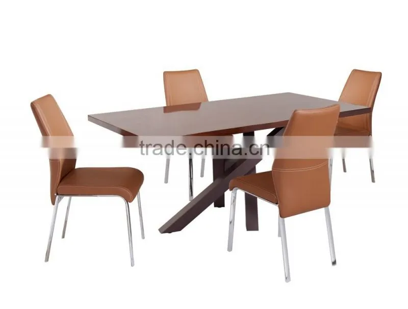 Hot sale modern wood dining table with dining chair