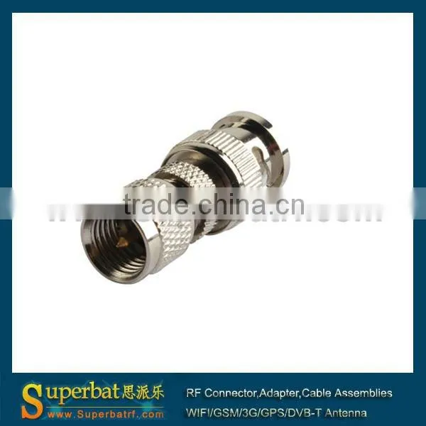 BNC-Mini-UHF adapter BNC Plug to Mini-UHF Plug straight adaptor