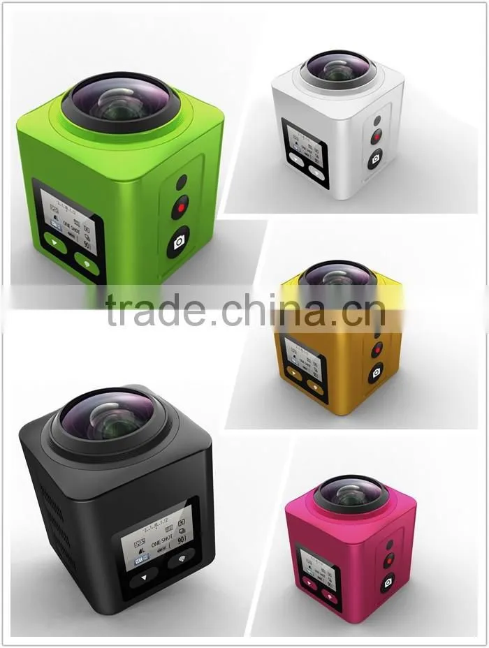 30fps HD 8 effects 16Mp wireless wifi 360 degree fisheye lens panoramic VR camera Waterproof