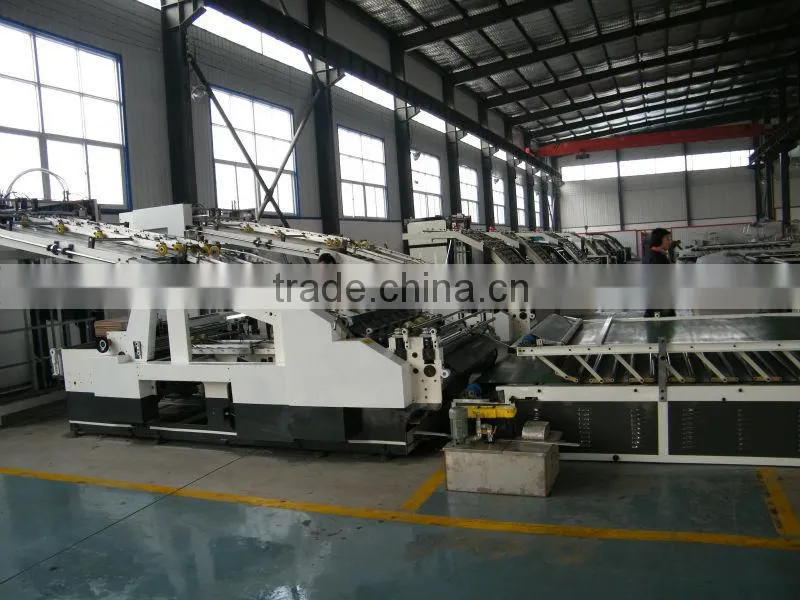 touch scream full automatic flute laminator laminating machine /flute laminator /laminater machinery made in china