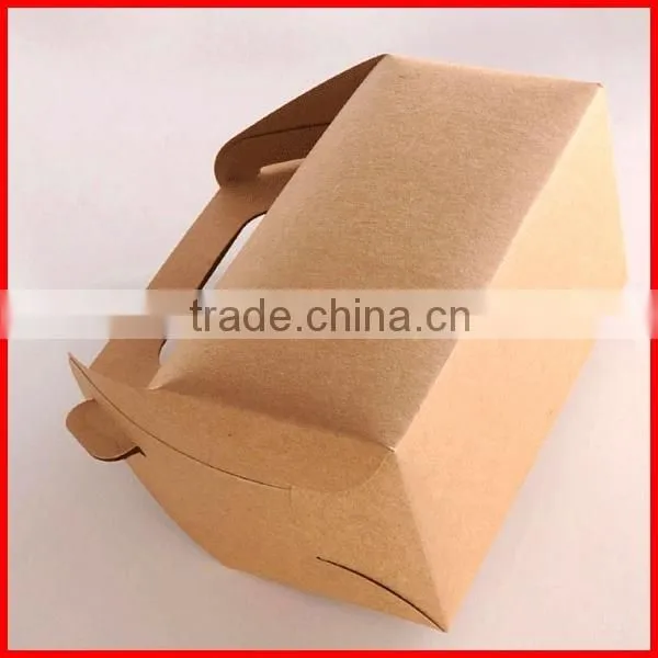 Handle Style Folding Kraft Paper Box Gift Packing Wholesale