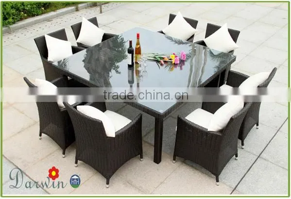 patio furniture factory direct wholesale classic dining table set chairs